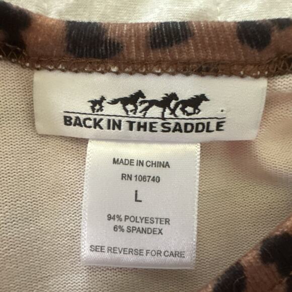 BACK IN THE SADDLE Womens Top Large Colorful Aztex Print Southwestern Casual - Picture 6 of 9